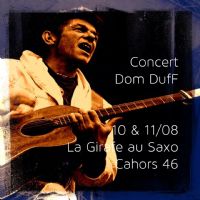 concert Dom DufF @ La Girafe au Saxo. Du 10 au 11 août 2015 à Cahors. Lot.  21H00
